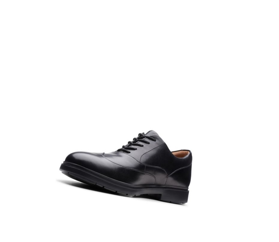 Zapatos de Vestir Clarks Un Tailor Wing Cuero Hombre Negras | ADGV-60718