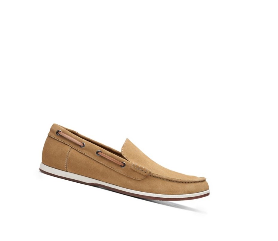 Zapatos del Barco Clarks Morven Sun Gamuza Hombre Marrones | GVXM-08495